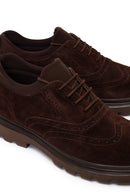 Male Brown Lace-Up Suede Casual Shoes | Derimod