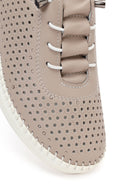 Woman Mink Leather Comfort Shoes | Derimod
