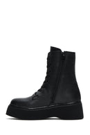 Women's Leather Zippered Casual Boots | Derimod
