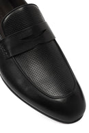 Derimod Black Male Black Leather Classic Loafer | Derimod