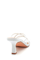 Women's Leather Heeled Slippers | Derimod