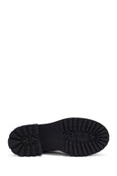Women's Black Suede Leather Chelsea Boots | Derimod