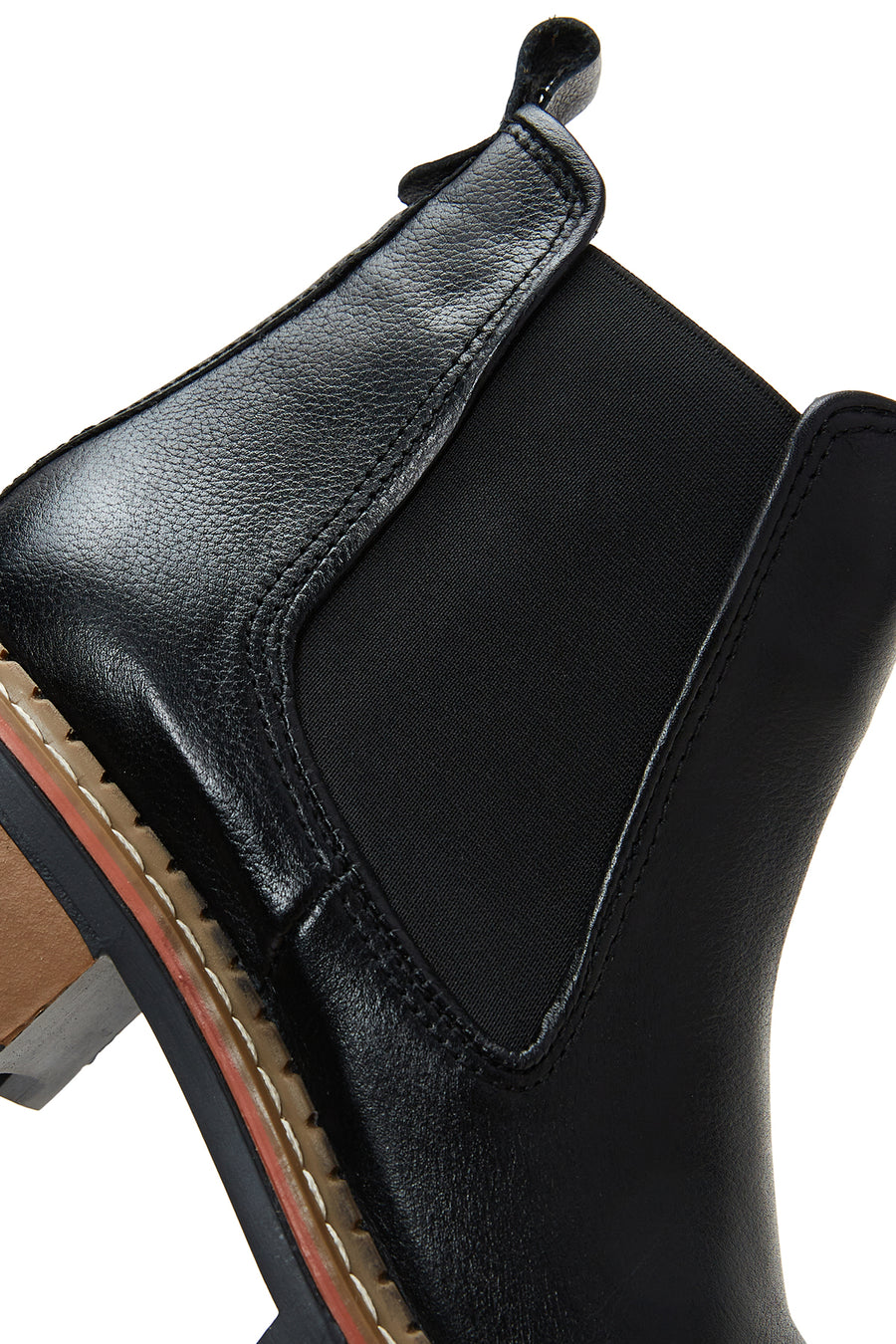 Woman Black Leather Chelsea Boots
