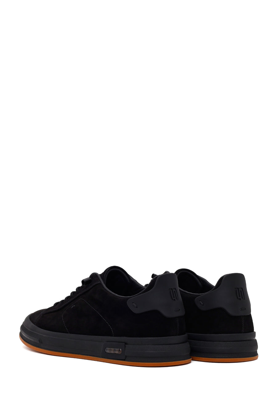 Erkek Siyah Bağcıklı Nubuk Deri Sneaker