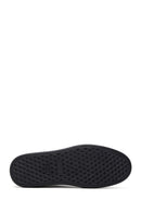 Male Black Lace-Up Leather Sneaker | Derimod