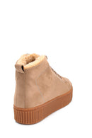 Women's Suede Fur Detailed Boots | Derimod