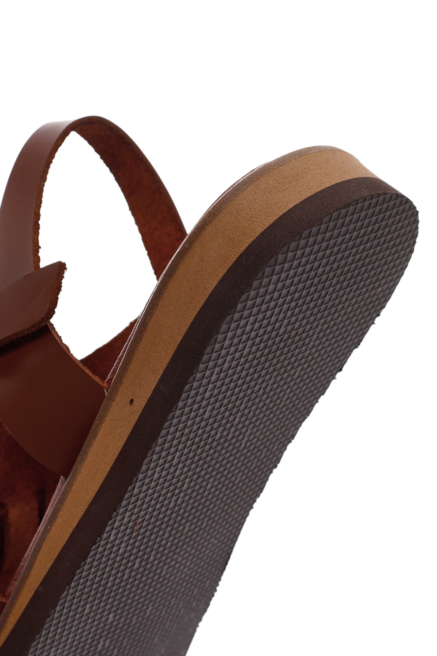 Women's Brown Ankle Strap Leather Sandals