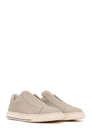 Male Beige Leather Casual Shoes | Derimod