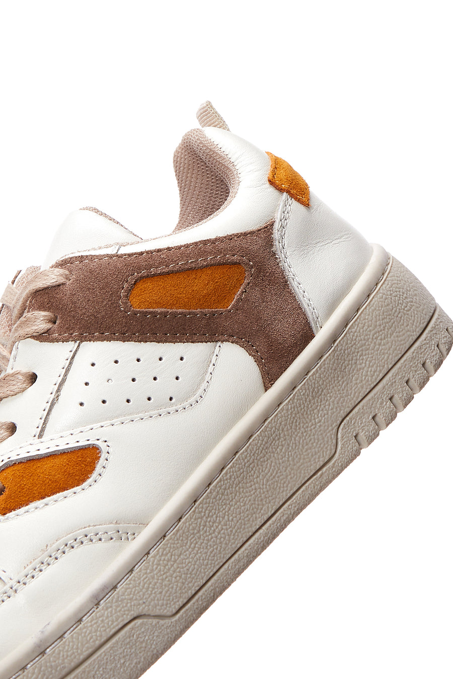 Women's Beige Leather Suede Detailed Sneaker