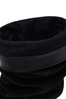 Woman Black Thin High-Heeled Suede Boots | Derimod