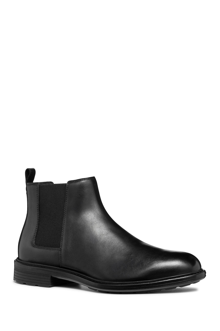 Geox Men's Black Walk Pleasure Leather Chelsea Boots