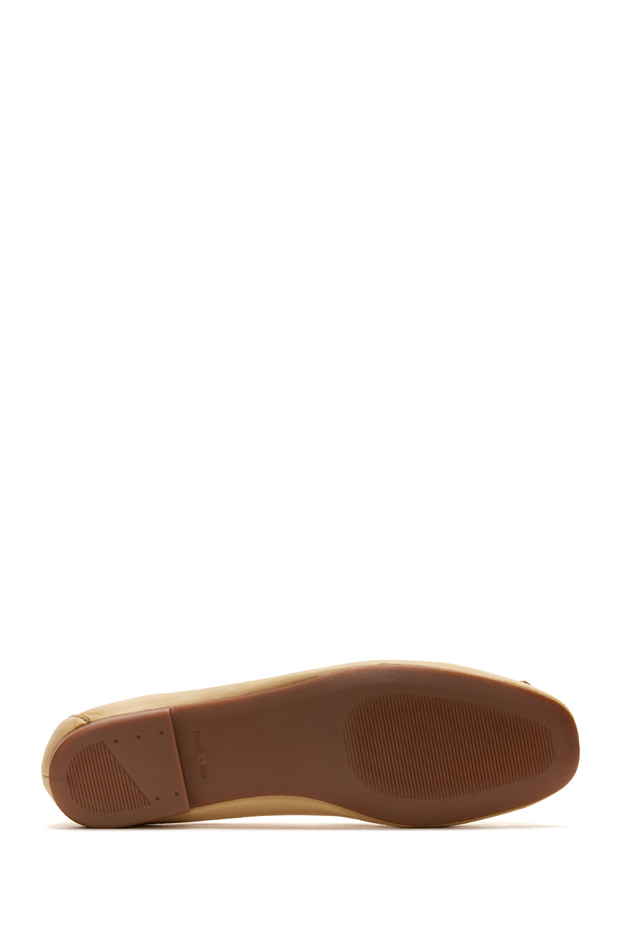 Women's Yellow Leather Buckle Ballerinas