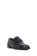 Derimod Black Male Navy Leather Classic Loafer | Derimod
