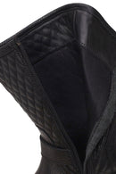 Harley Davidson Woman Black Joel Zip Closure Leather Boot | Derimod