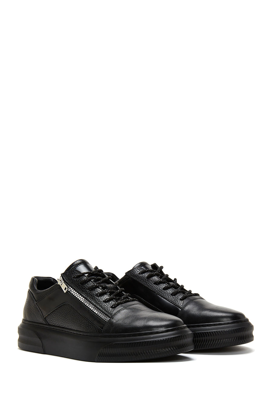 Men's Leather Zipper Sneaker