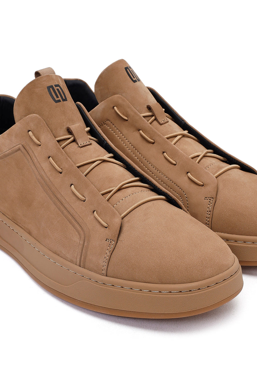 Male Mink Lace-Up Nubuck Leather Sneaker