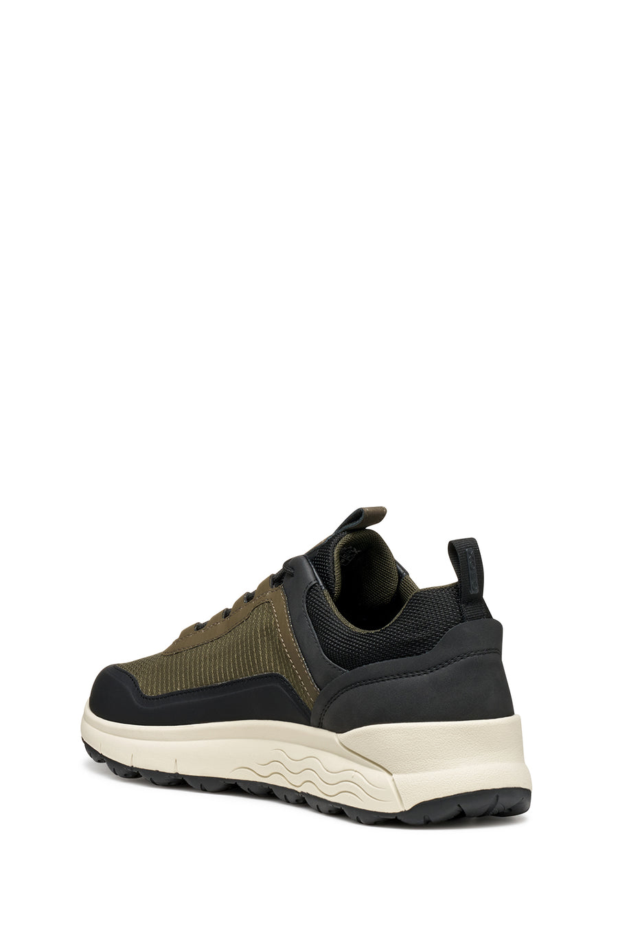 Geox Men Khaki U Spherica 4X4 B Abx A - Text+ Lace-Up Thick-Soled Fabric Sneaker
