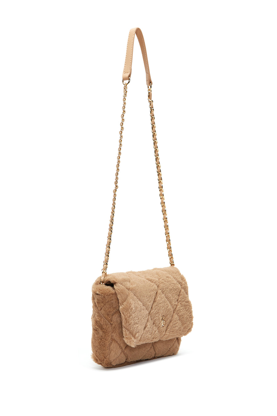 Kadın Camel Peluş Omuz Çantası