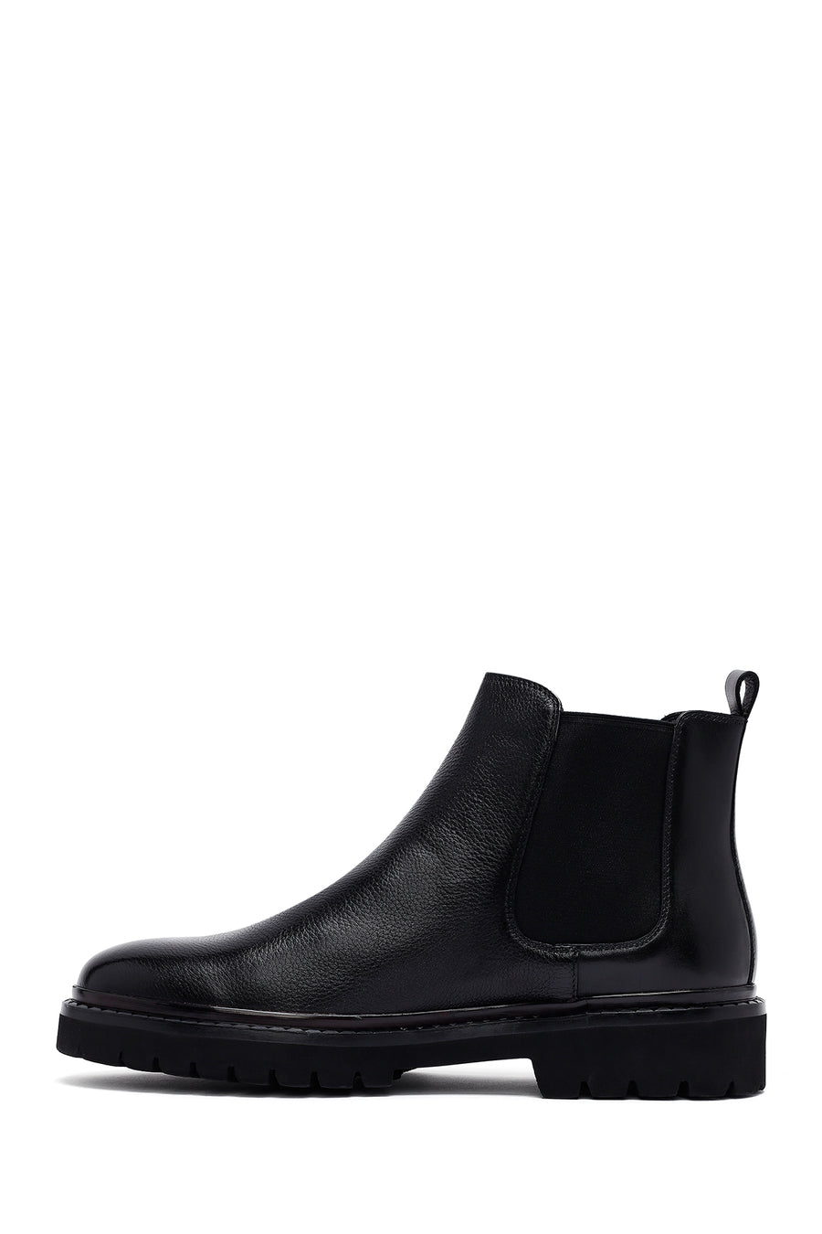 Male Black Leather Chelsea Boots