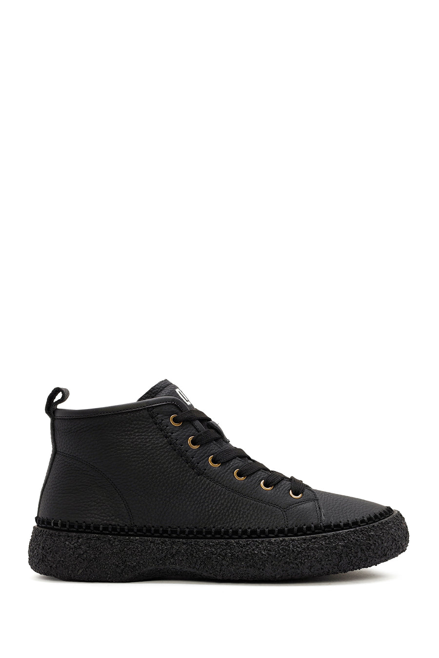 Men's Black Lace-Up Leather Sports Boots 25WFD6948FT | Derimod
