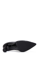 Woman Black High-Heeled Patent Leather Leather Shoes | Derimod