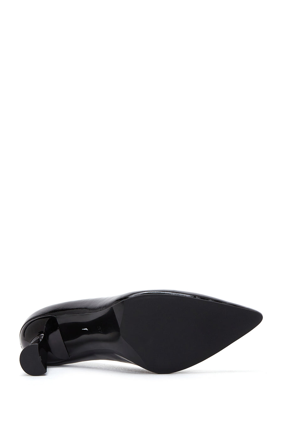 Woman Black High-Heeled Patent Leather Leather Shoes