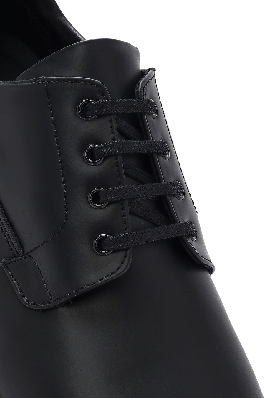 Men's Black Lace-up Leather Casual Shoes