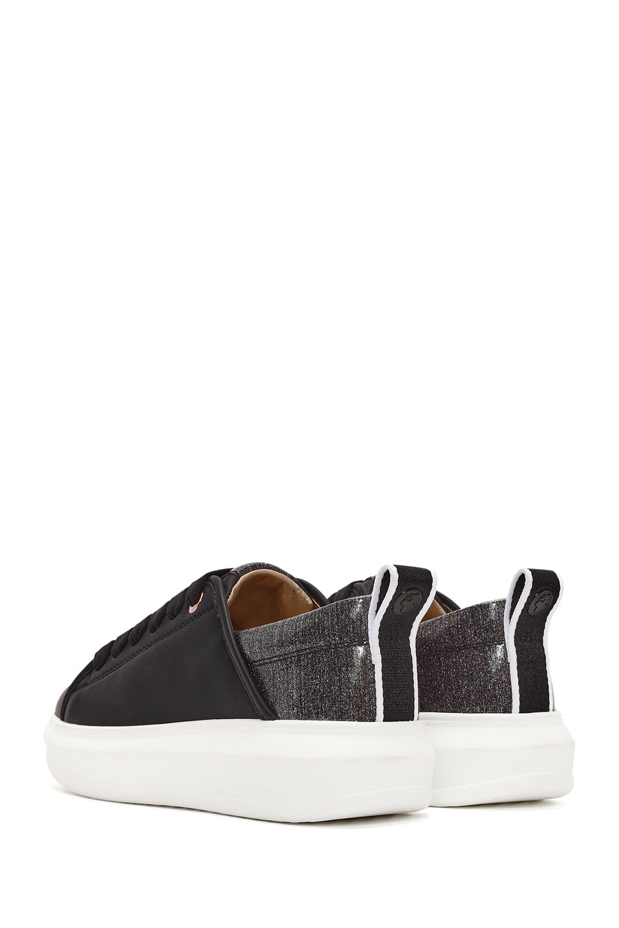 ACBC x Derimod Women's Black Lace-Up Chunky Sole Sneakers
