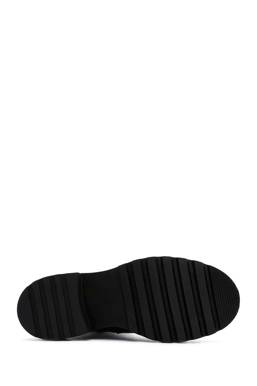 Women's Black Leather Zippered Boots