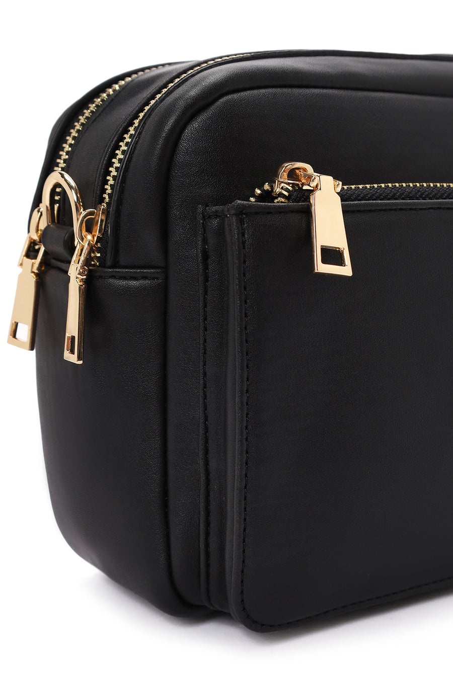 Women's Black Long Strap Crossbody Bag