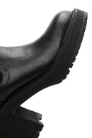 Women's Black Leather Heeled Chelsea Boots | Derimod