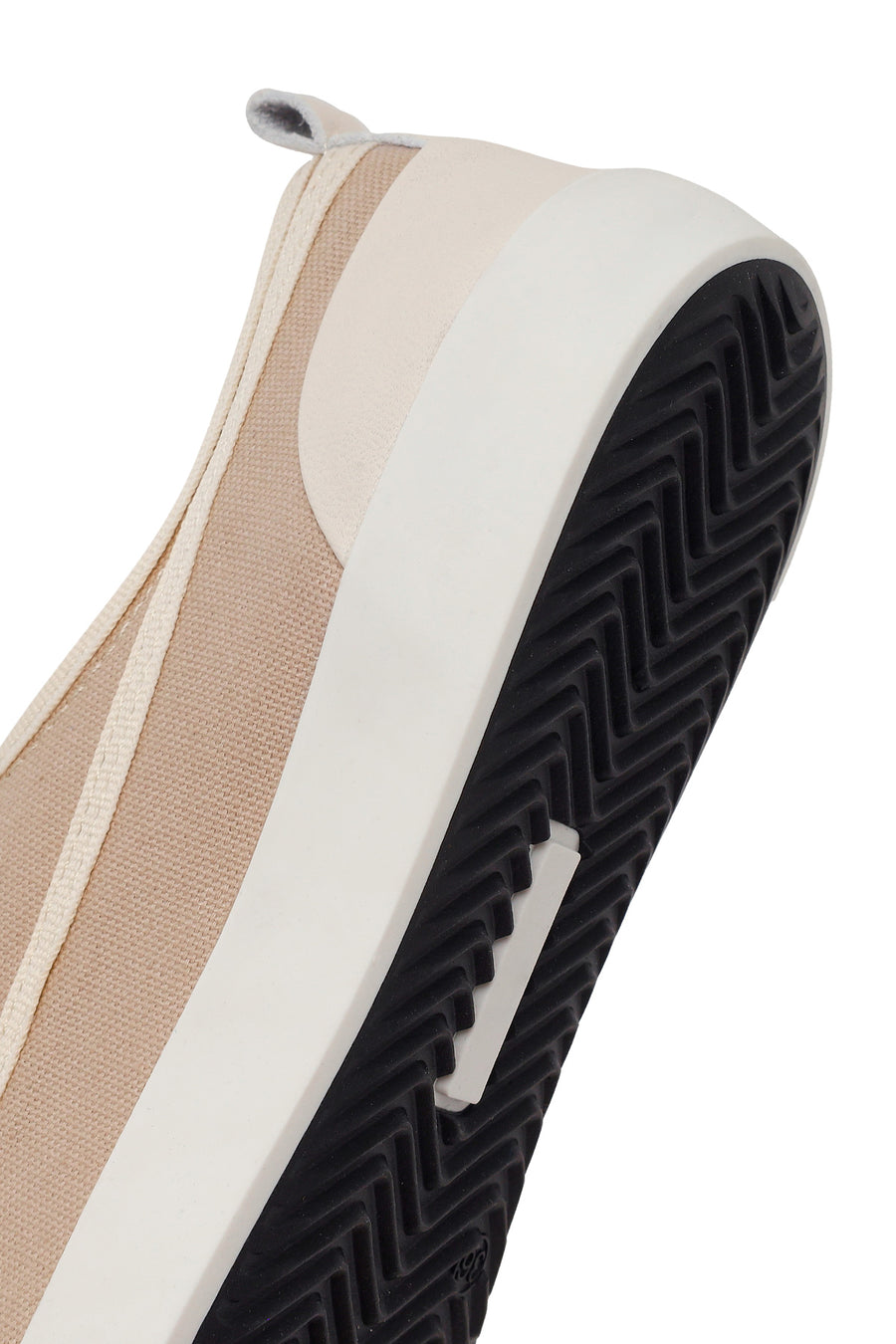 Kadın Bej Bağcıklı Deri Sneaker