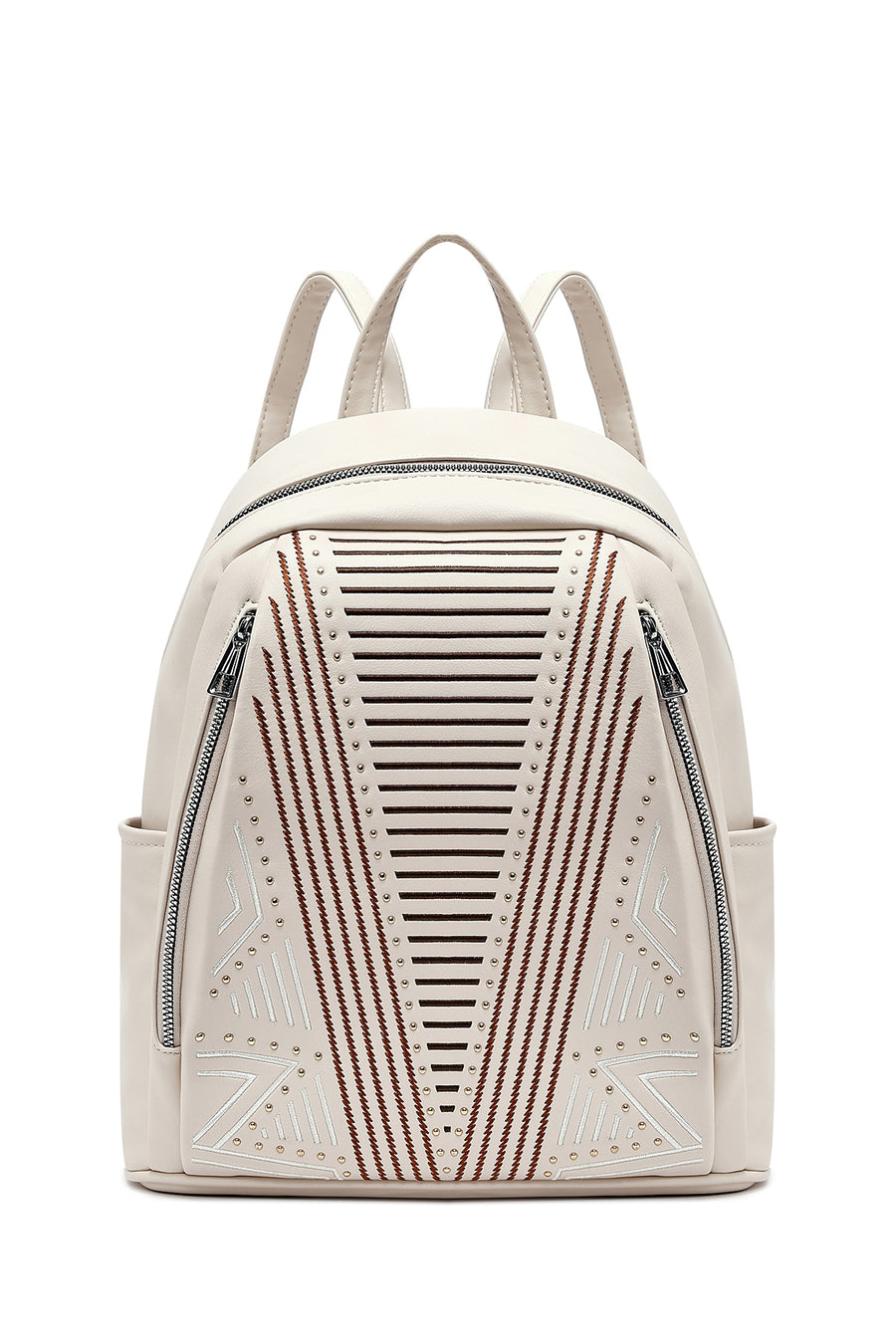 Woman Cream Printed Backpack 26PBD260726 | Derimod