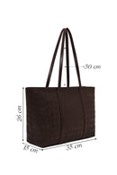 Woman Brown Printed Shoulder Bag | Derimod