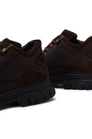 Male Brown Lace-Up Chunky-Soled Nubuck Leather Casual Boots | Derimod