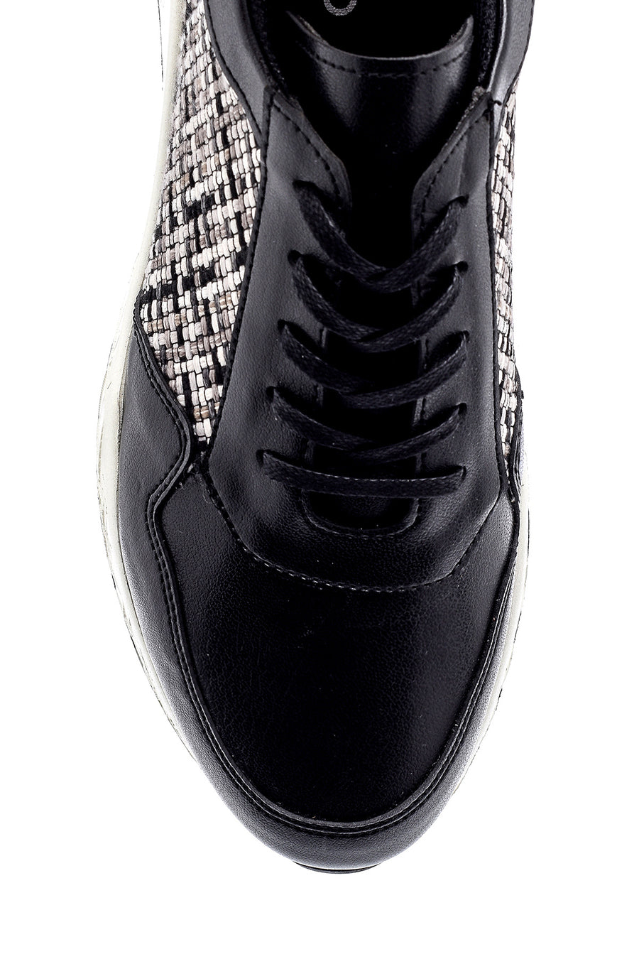 Erkek Desenli Deri Sneaker