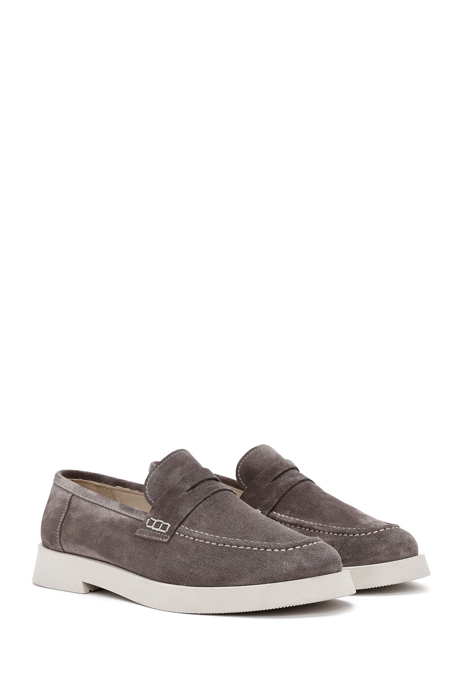 Women's Mink Suede Leather Masculine Loafer