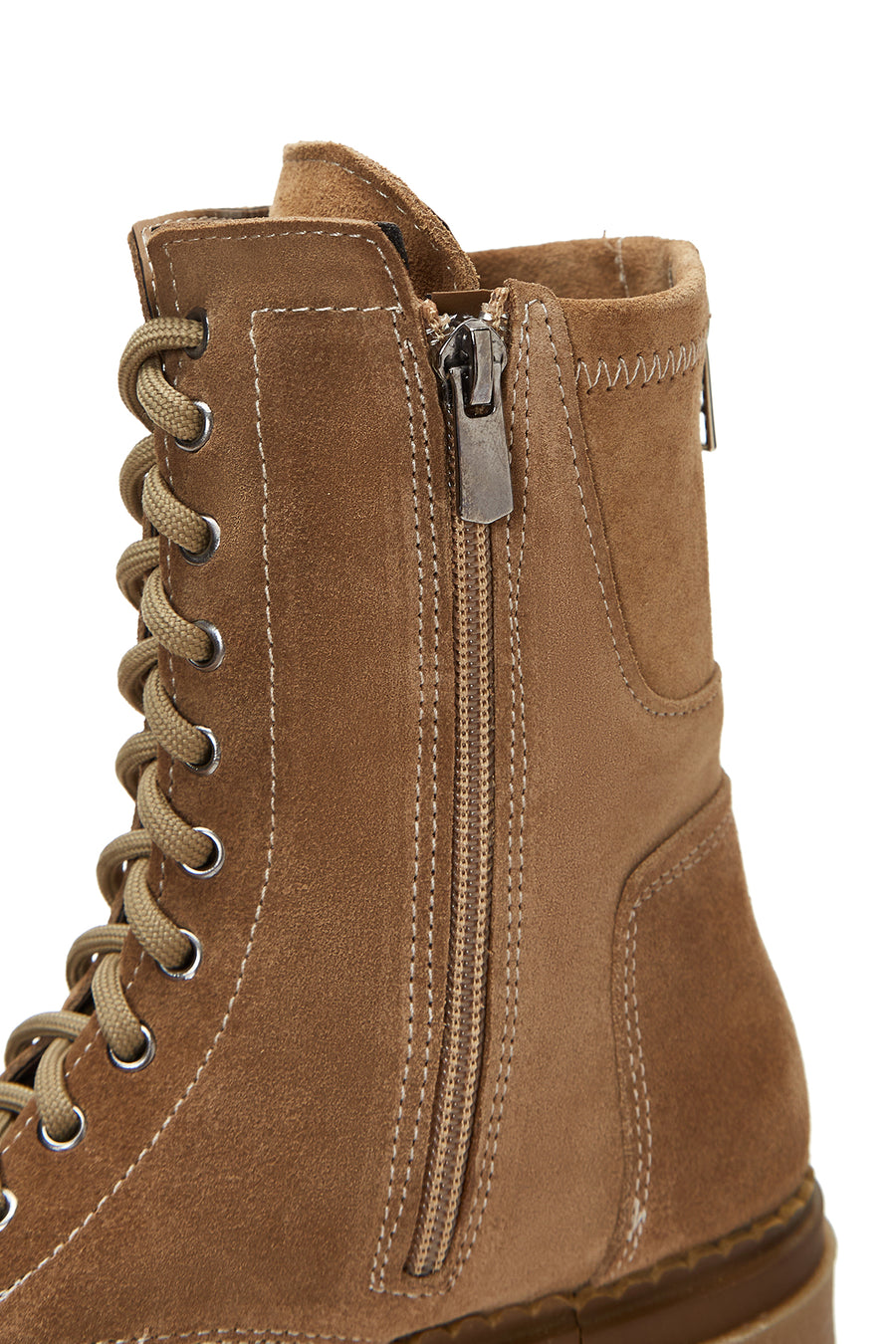 Women's Tan Suede Leather Boots