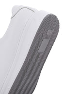 Men's White Lace-Up Leather Sneakers | Derimod