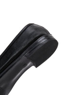 Women's Black Leather Classic Loafer | Derimod