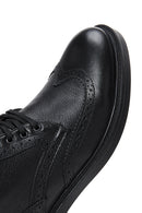 Men's Leather Zippered Boots | Derimod