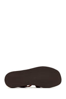 Women's Brown Ankle Strap Leather Sandals | Derimod