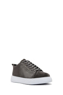 Men's Gray Lace-Up Suede Leather Sneaker | Derimod