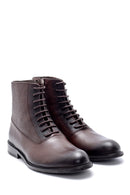 Men's Leather Lacing Detailed Classic Boots | Derimod