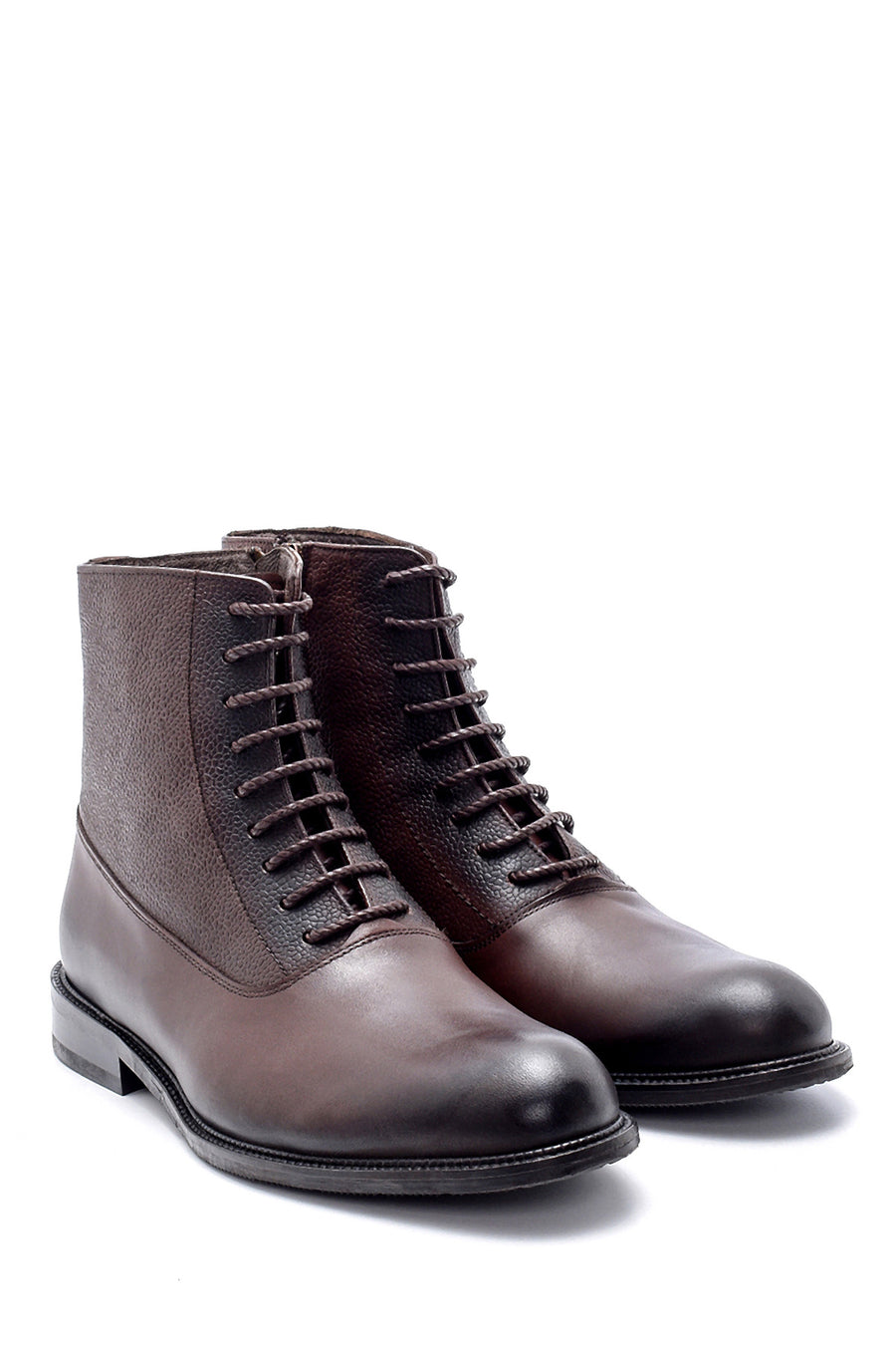 Men's Leather Lacing Detailed Classic Boots