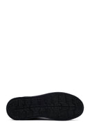 Male Black Zip Closure Leather Sport Boots | Derimod