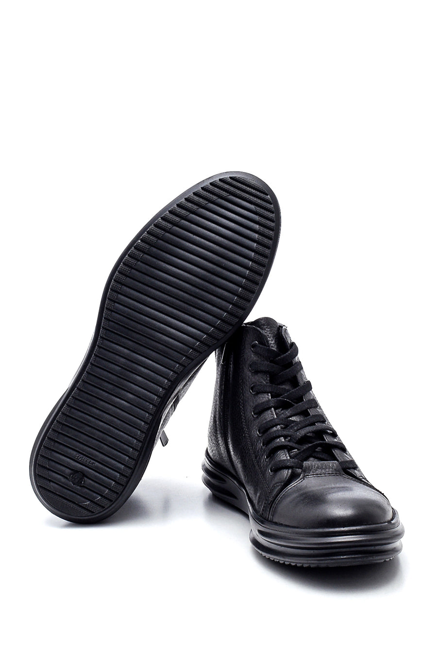 Men's Leather Zippered Boots