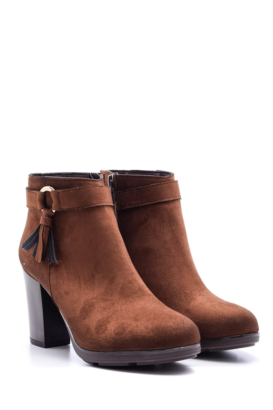 Women's Suede Heeled Boots