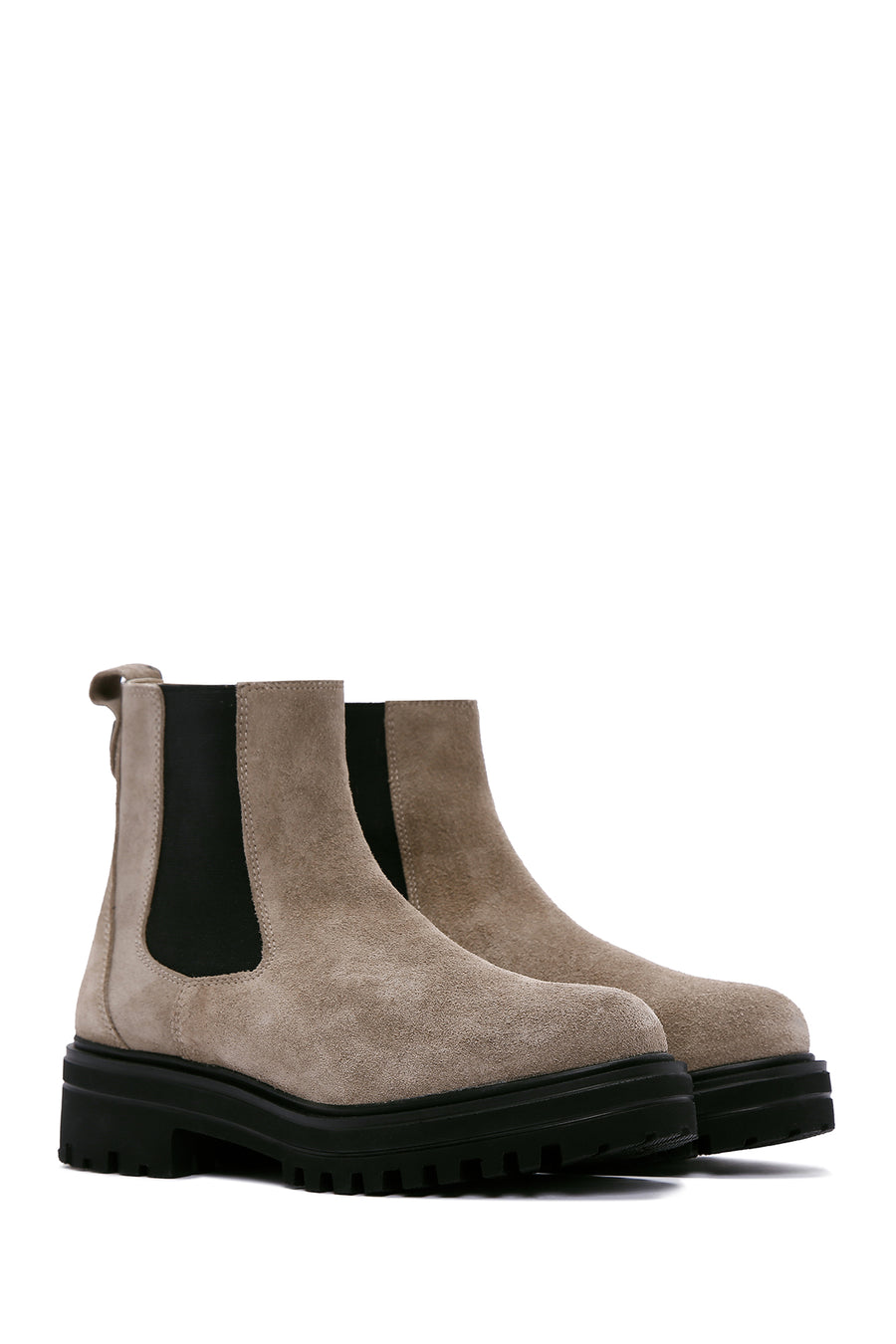 Women's Mink Suede Leather Chelsea Boots