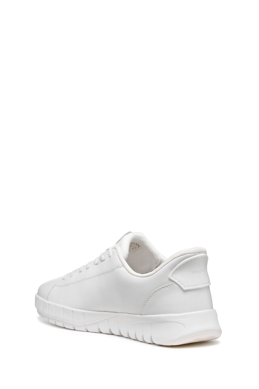 Geox Men White U Flextrıde Plus Lace-up Leather Sneaker
